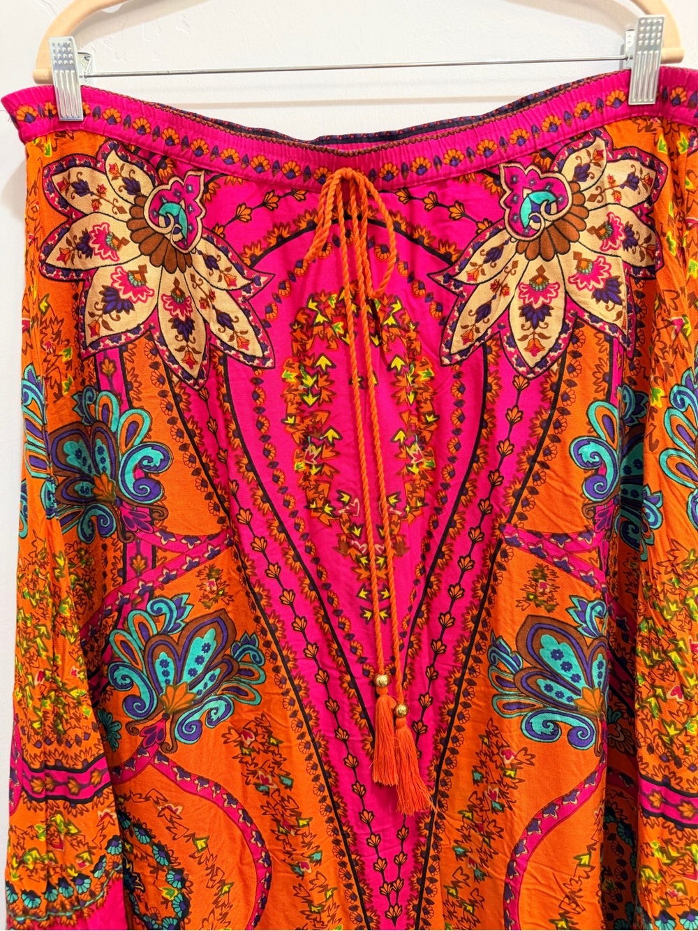Soft Surroundings Marguerite Maxi Skirt Floral Bora Bora Scarf Print Tall Large - Picture 8 of 14